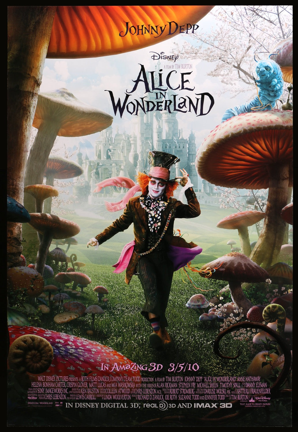 Alice in Wonderland (2010) original movie poster for sale at Original Film Art - Vintage Movie Posters