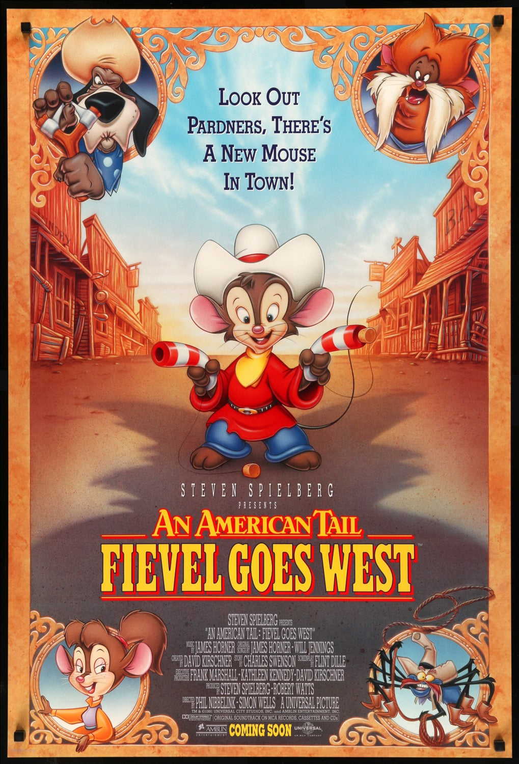 An American Tail: Fievel Goes West (1991) original movie poster for sale at Original Film Art