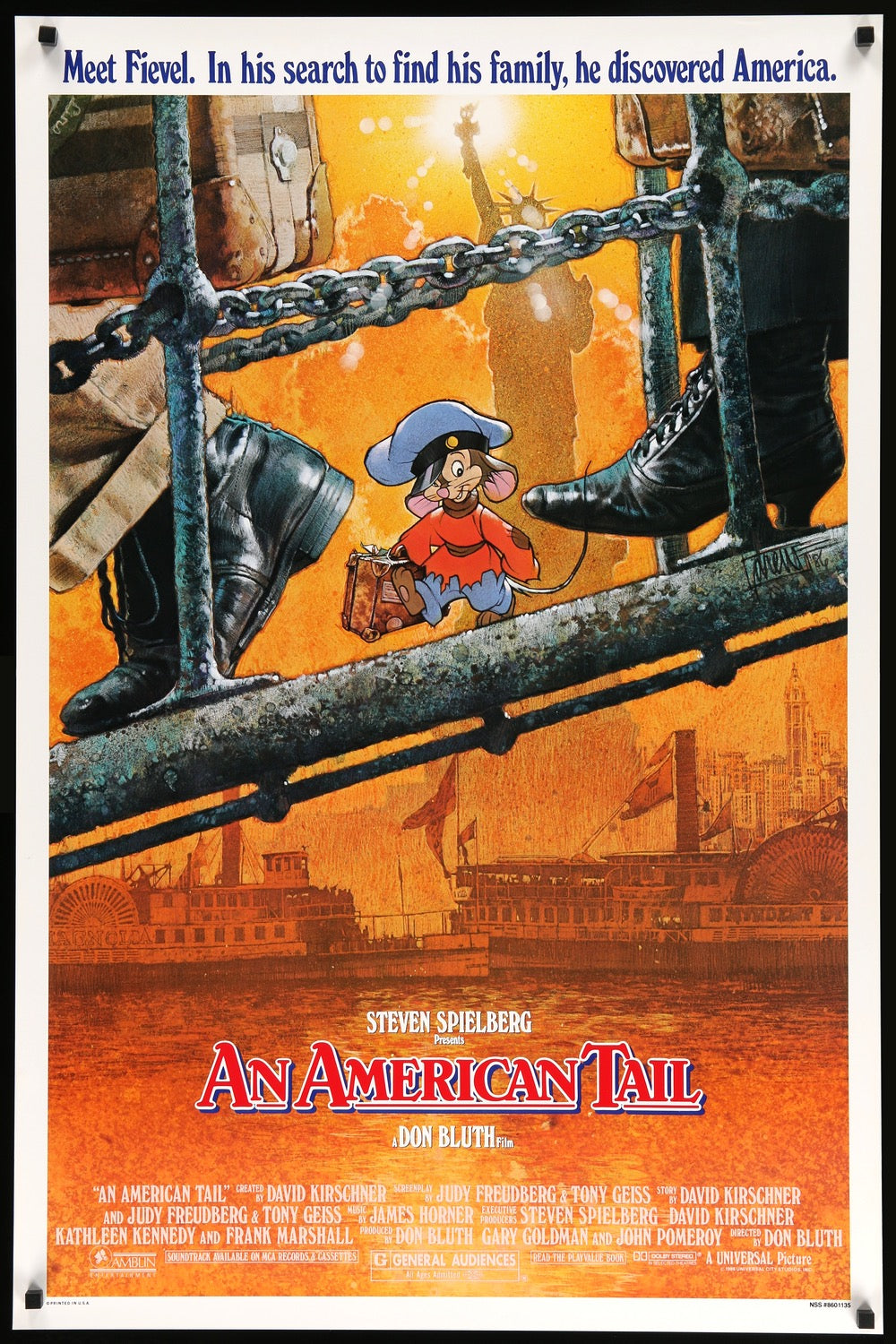 An American Tail (1986) original movie poster for sale at Original Film Art - Vintage Movie Posters