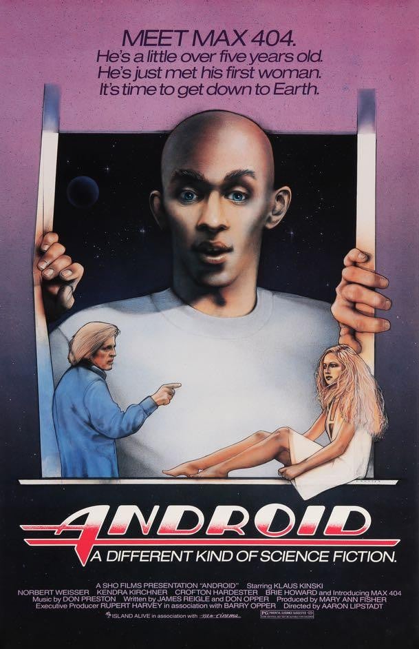 Android (1982) original movie poster for sale at Original Film Art - Vintage Movie Posters