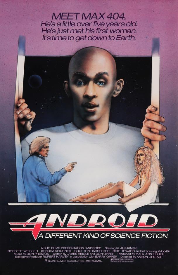 Android (1982) original movie poster for sale at Original Film Art