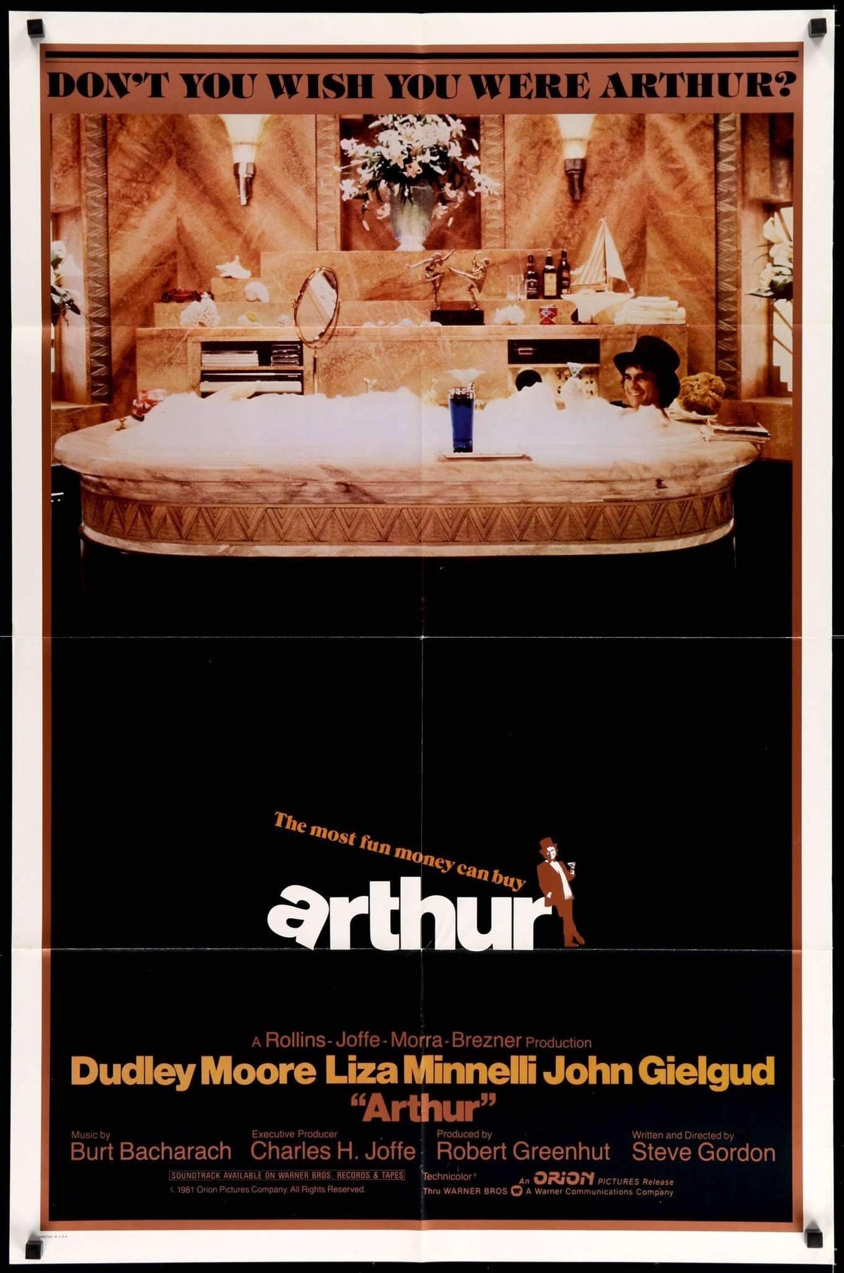 Arthur (1981) original movie poster for sale at Original Film Art