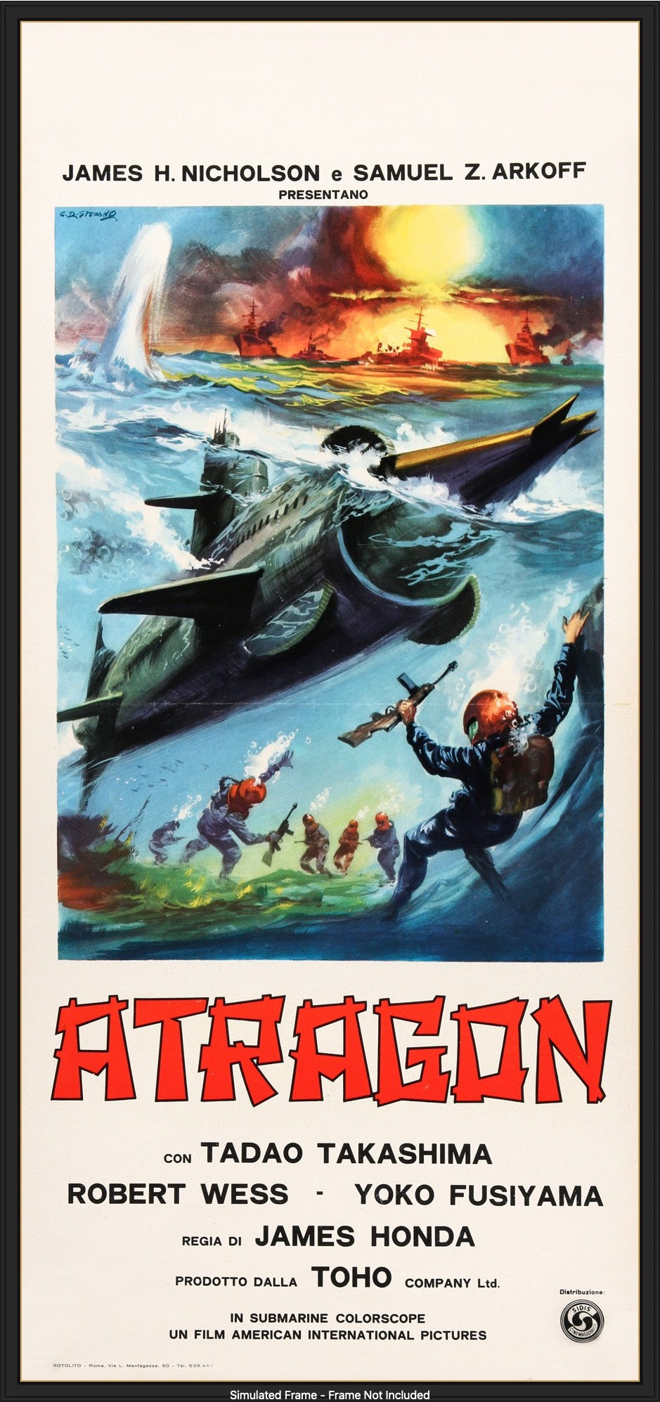 Atragon (1963) original movie poster for sale at Original Film Art - Vintage Movie Posters