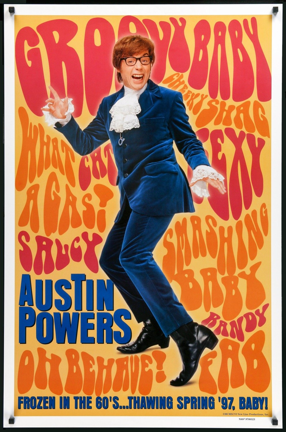 Austin Powers: International Man of Mystery (1997) original movie poster for sale at Original Film Art - Vintage Movie Posters
