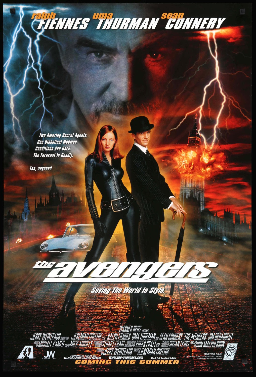 Avengers (1998) original movie poster for sale at Original Film Art - Vintage Movie Posters