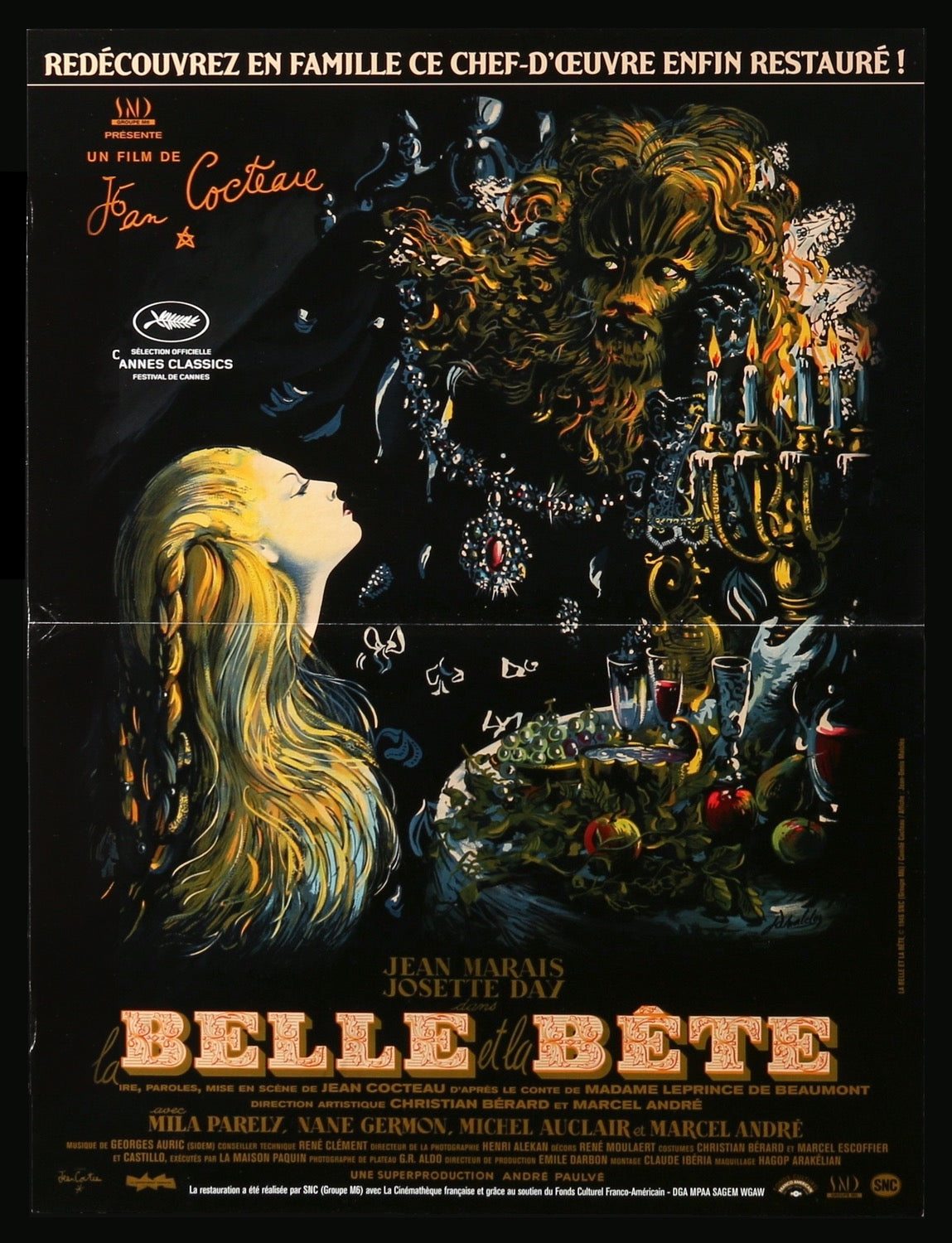 Beauty and the Beast (1946) original movie poster for sale at Original Film Art - Vintage Movie Posters