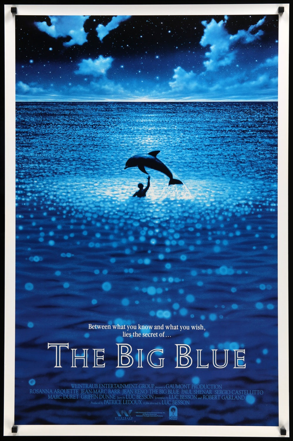 Big Blue (1988) original movie poster for sale at Original Film Art - Vintage Movie Posters