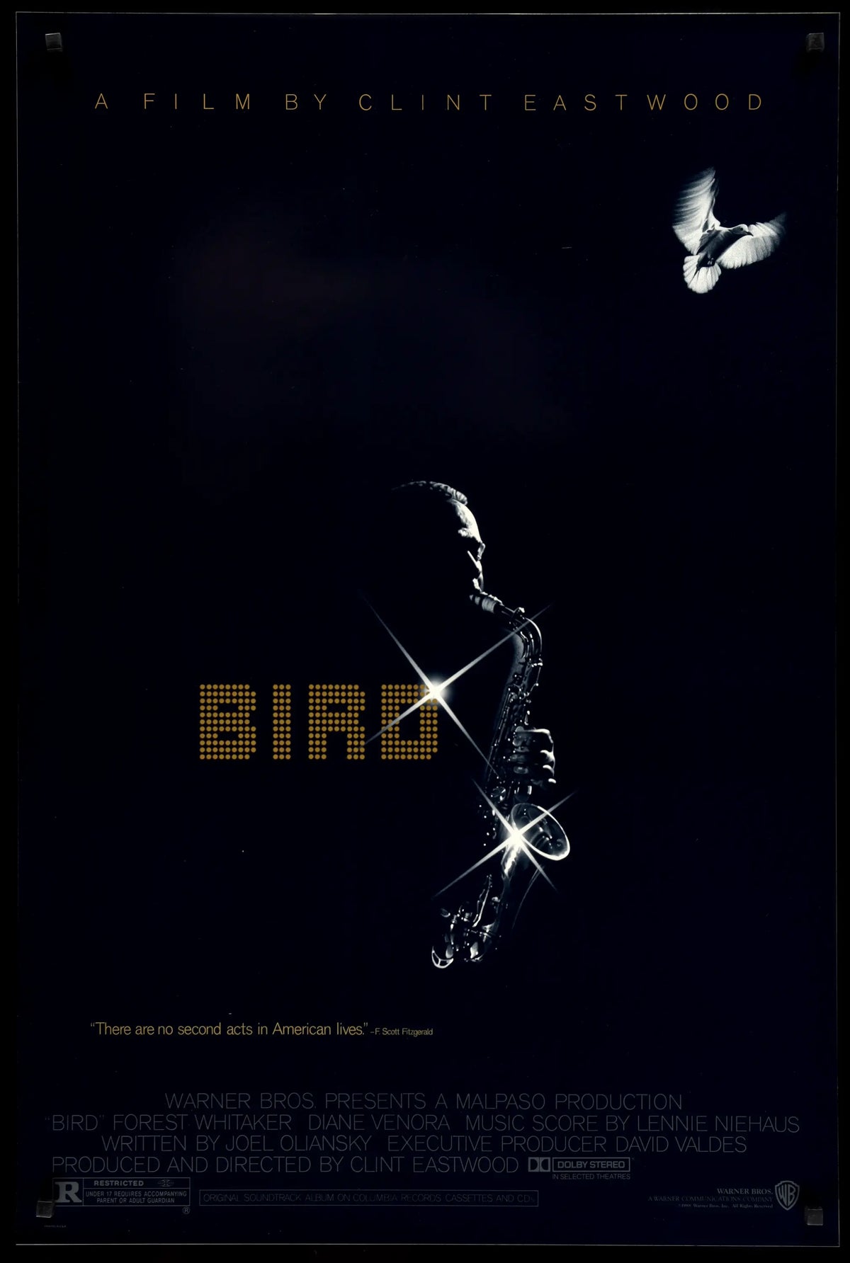 Bird (1988) original movie poster for sale at Original Film Art - Vintage Movie Posters