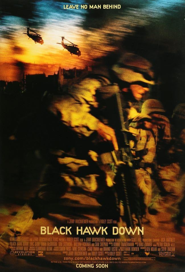 Black Hawk Down (2001) original movie poster for sale at Original Film Art - Vintage Movie Posters