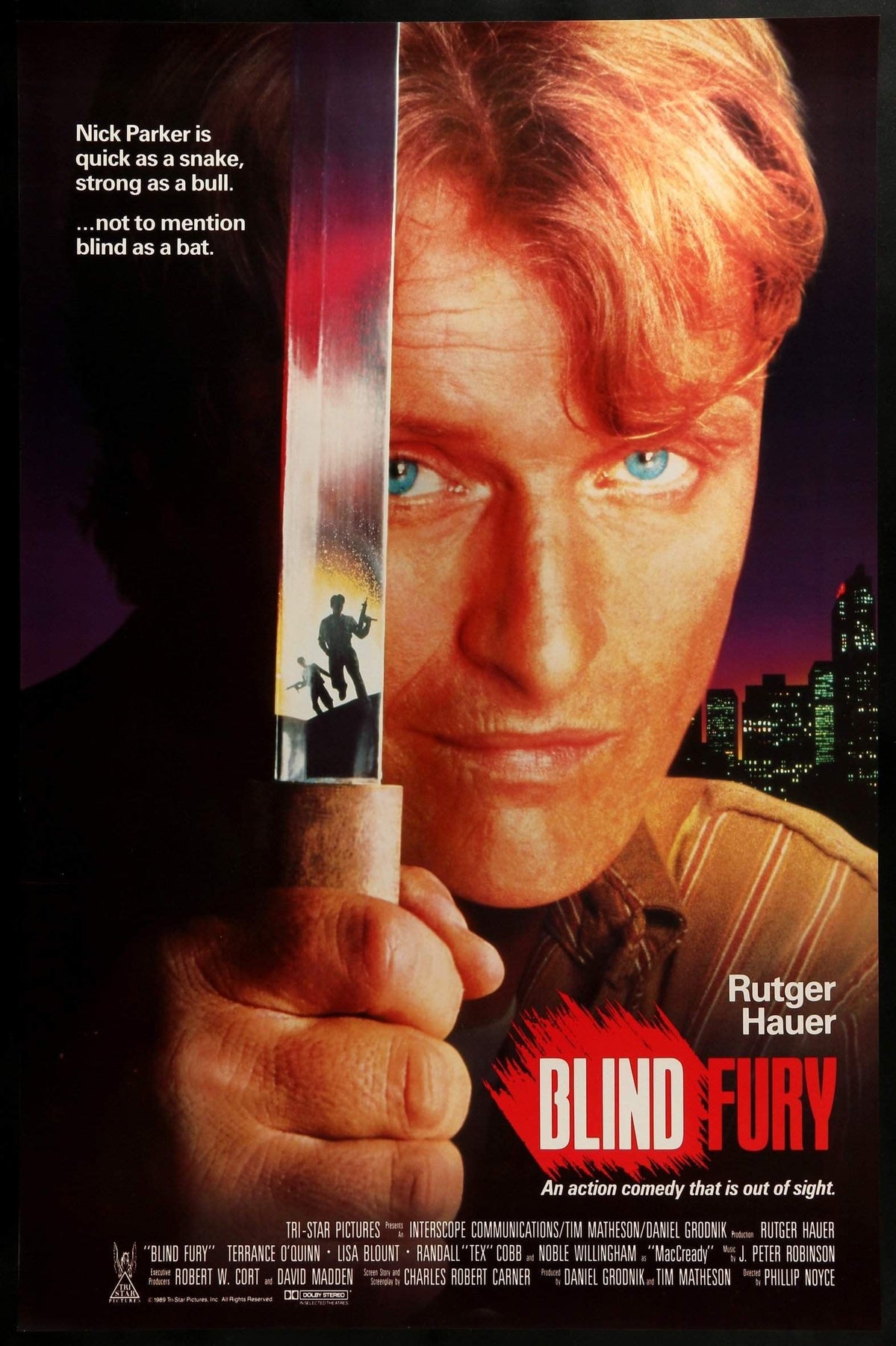 Blind Fury (1989) original movie poster for sale at Original Film Art - Vintage Movie Posters