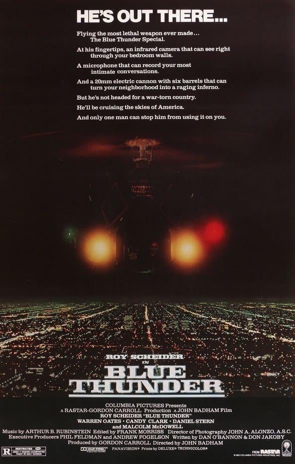 Blue Thunder (1983) original movie poster for sale at Original Film Art - Vintage Movie Posters