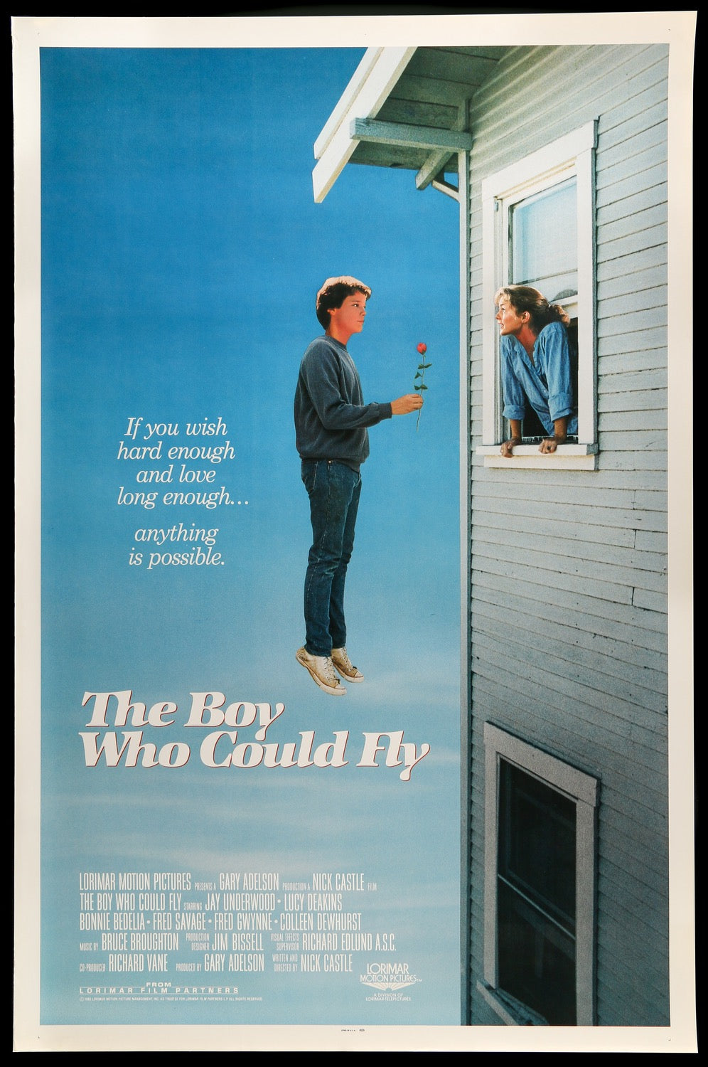 Boy Who Could Fly (1986) original movie poster for sale at Original Film Art - Vintage Movie Posters