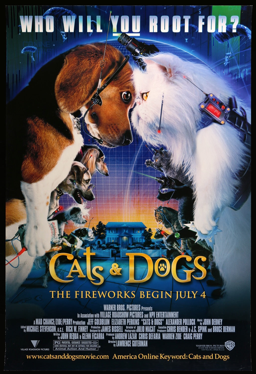 Cats and Dogs (2001) original movie poster for sale at Original Film Art
