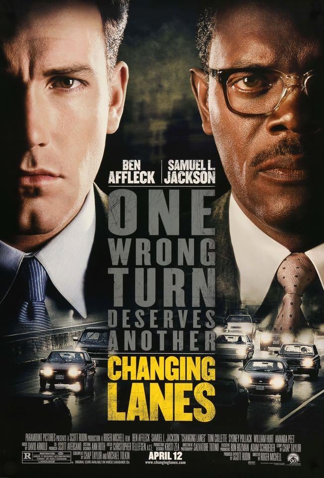 Changing Lanes (2002) original movie poster for sale at Original Film Art - Vintage Movie Posters