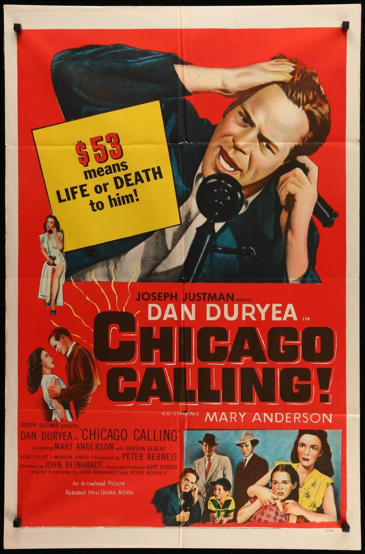 Chicago Calling (1951) original movie poster for sale at Original Film Art