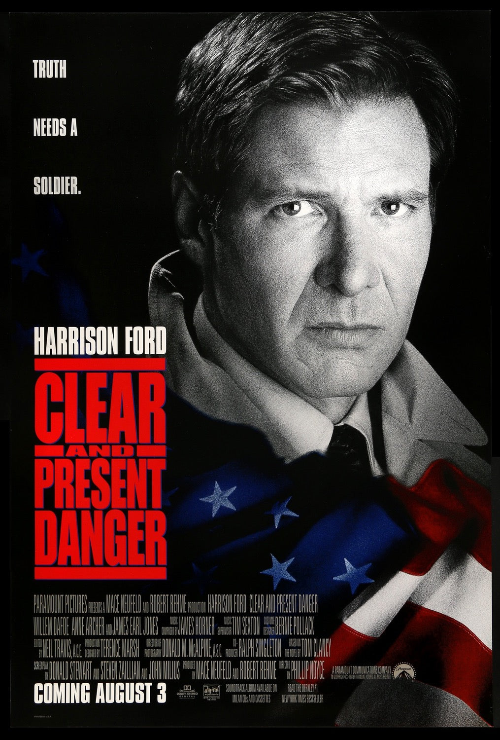 Clear and Present Danger (1994) original movie poster for sale at Original Film Art - Vintage Movie Posters