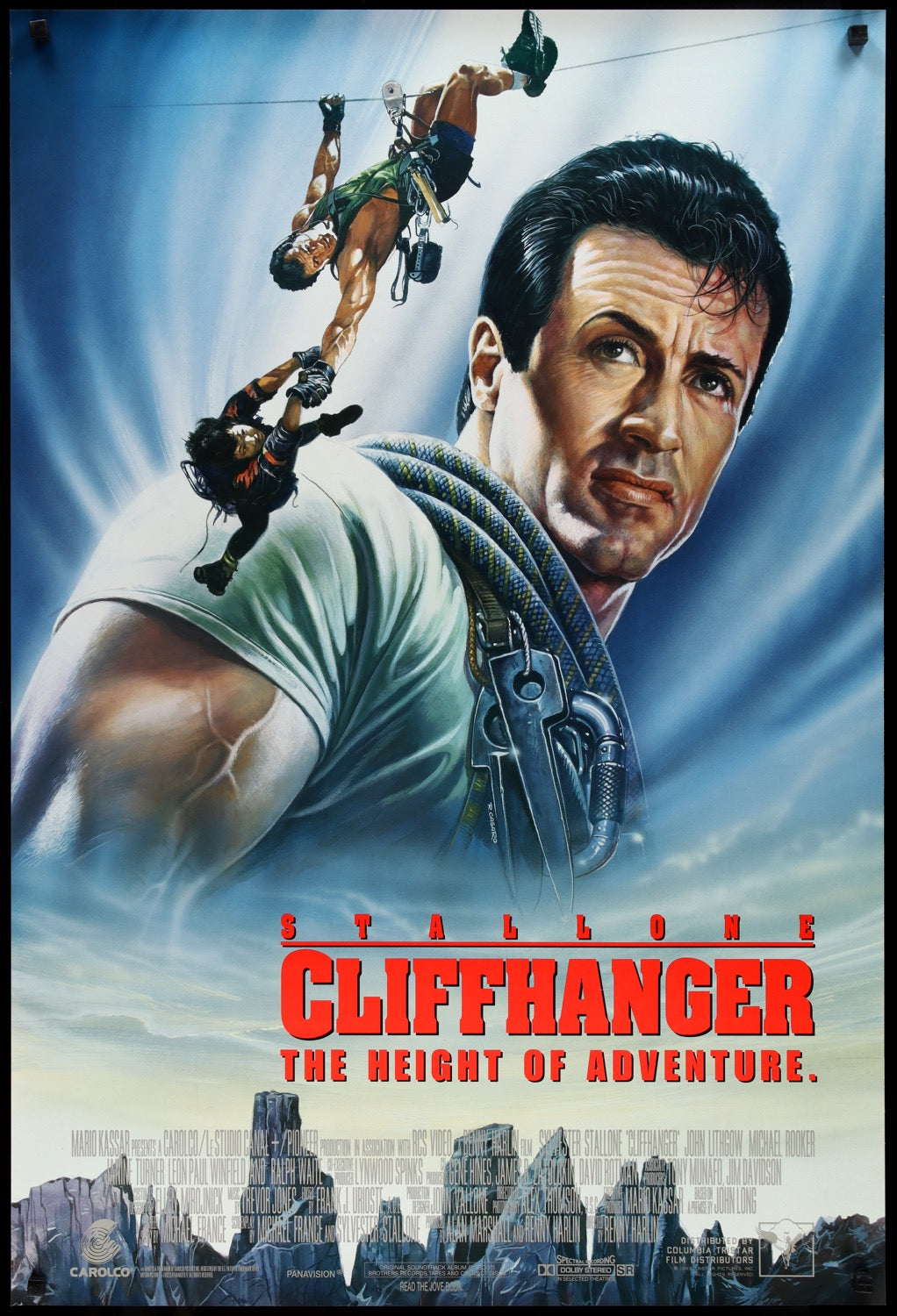 Cliffhanger (1993) original movie poster for sale at Original Film Art - Vintage Movie Posters