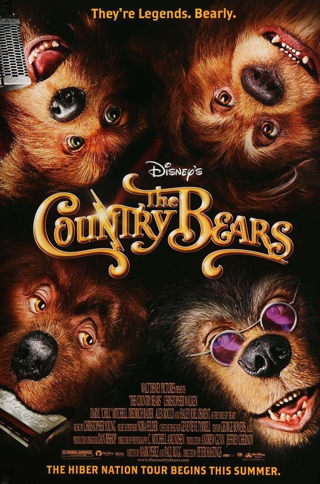 Country Bears (2002) original movie poster for sale at Original Film Art - Vintage Movie Posters