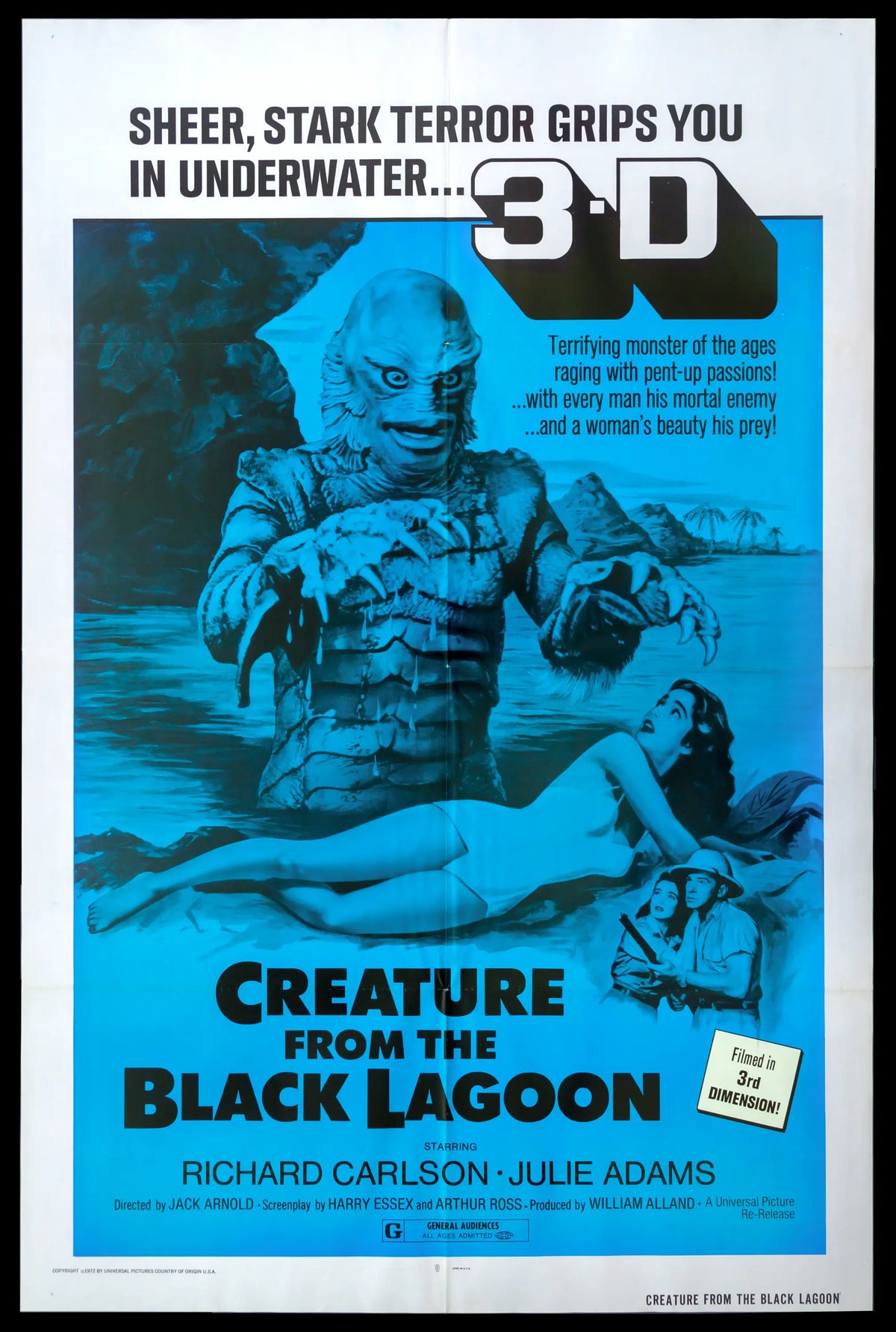 Creature from the Black Lagoon (1954) original movie poster for sale at Original Film Art - Vintage Movie Posters