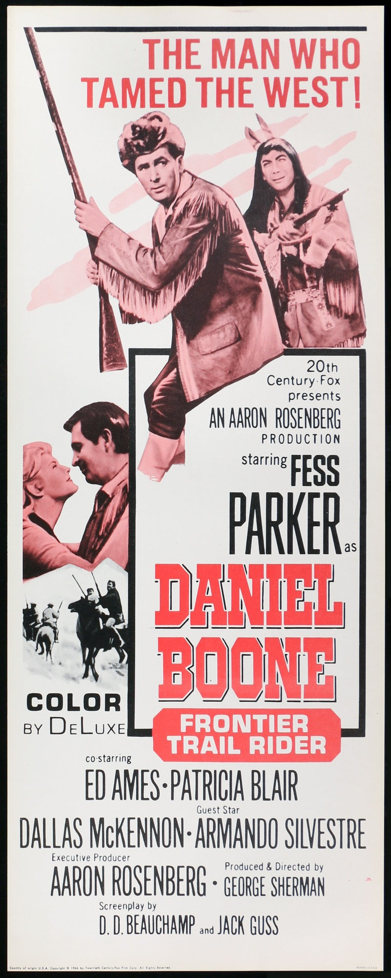 Daniel Boone Frontier Trail Rider (1966) original movie poster for sale at Original Film Art