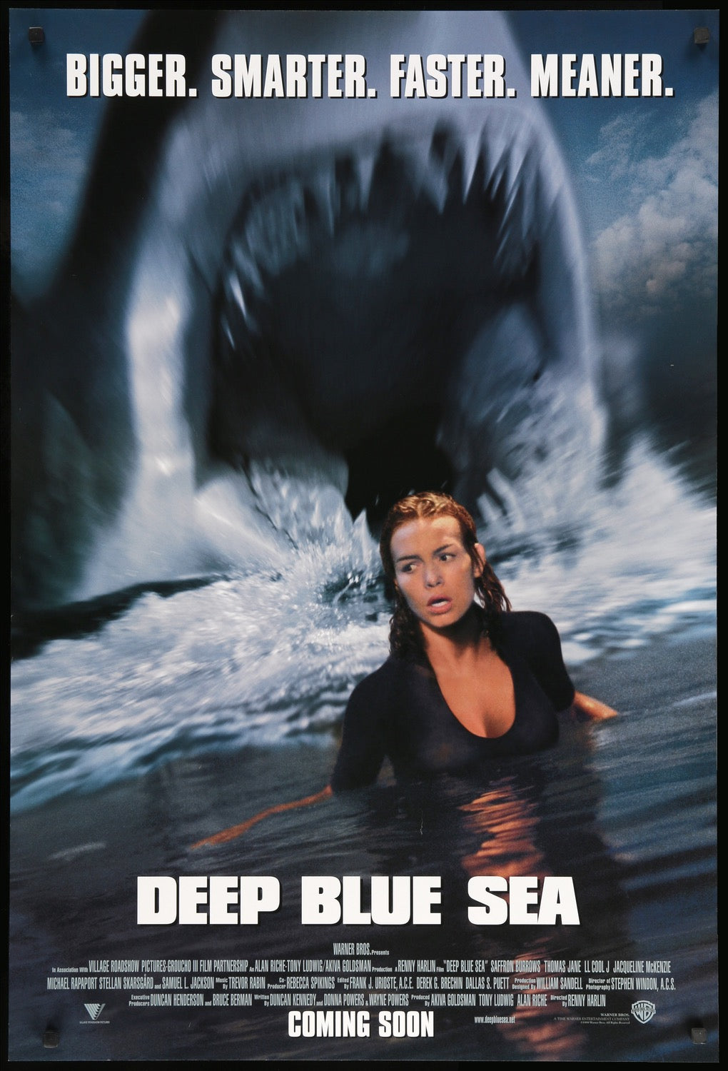 Deep Blue Sea (1999) original movie poster for sale at Original Film Art - Vintage Movie Posters
