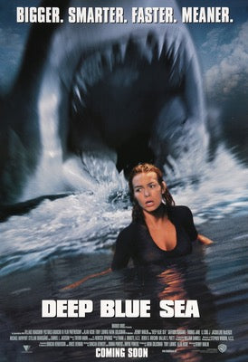 Deep Blue Sea (1999) original movie poster for sale at Original Film Art - Vintage Movie Posters