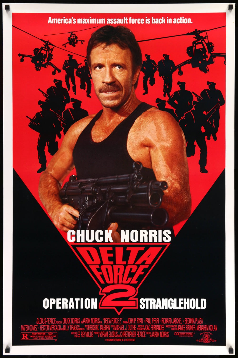 Delta Force 2: Operation Stranglehold (1990) original movie poster for sale at Original Film Art - Vintage Movie Posters