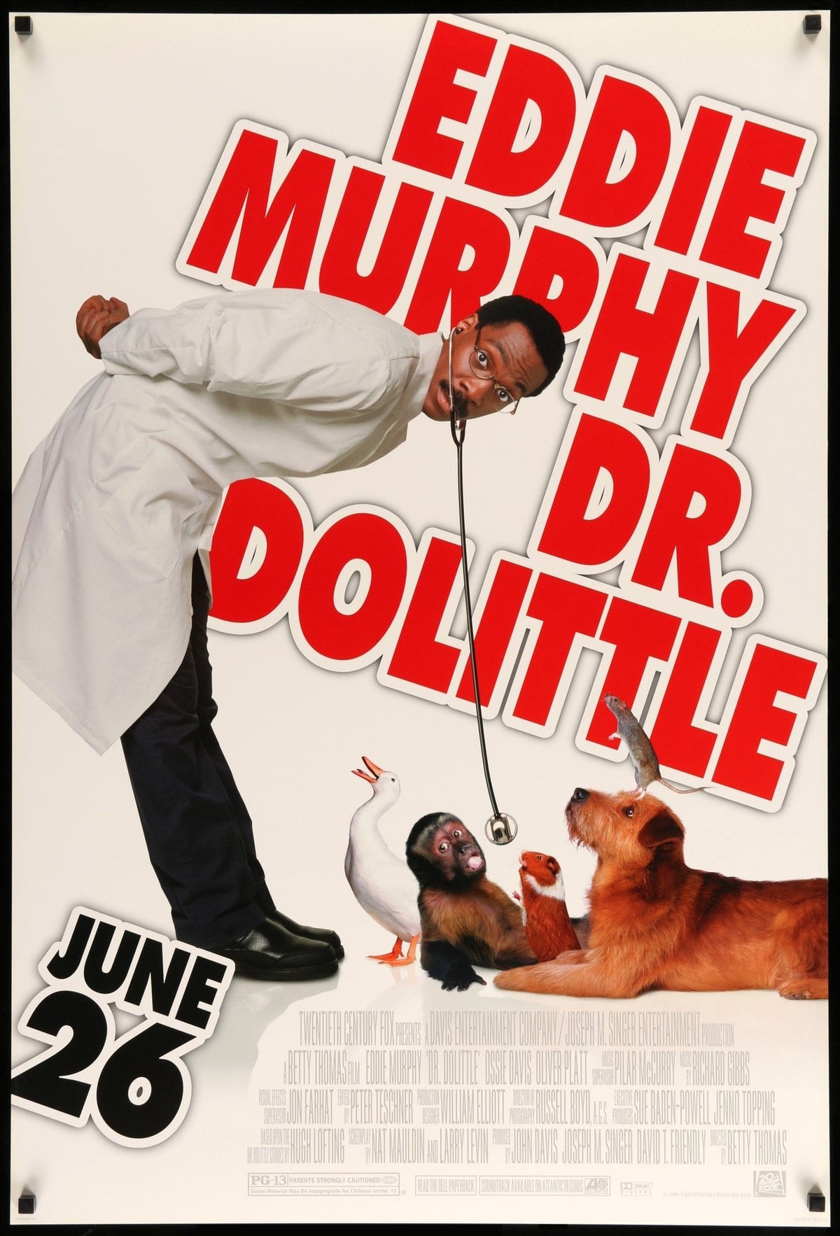 Doctor Dolittle (1998) original movie poster for sale at Original Film Art - Vintage Movie Posters