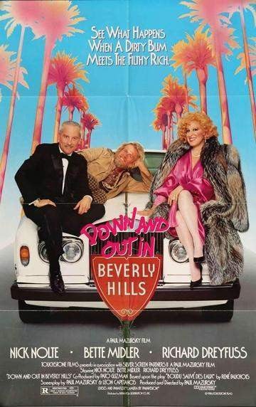 Down and Out in Beverly Hills (1986) original movie poster for sale at Original Film Art - Vintage Movie Posters