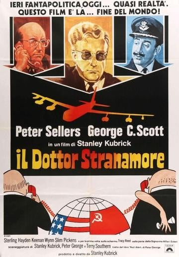 Dr. Strangelove or: How I Learned to Stop Worrying and Love the Bomb (1964) original movie poster for sale at Original Film Art - Vintage Movie Posters