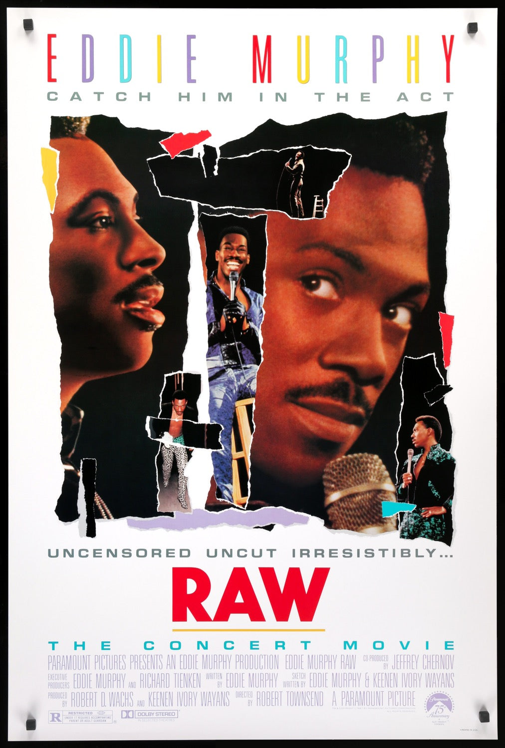 Eddie Murphy - Raw (1987) original movie poster for sale at Original Film Art - Vintage Movie Posters
