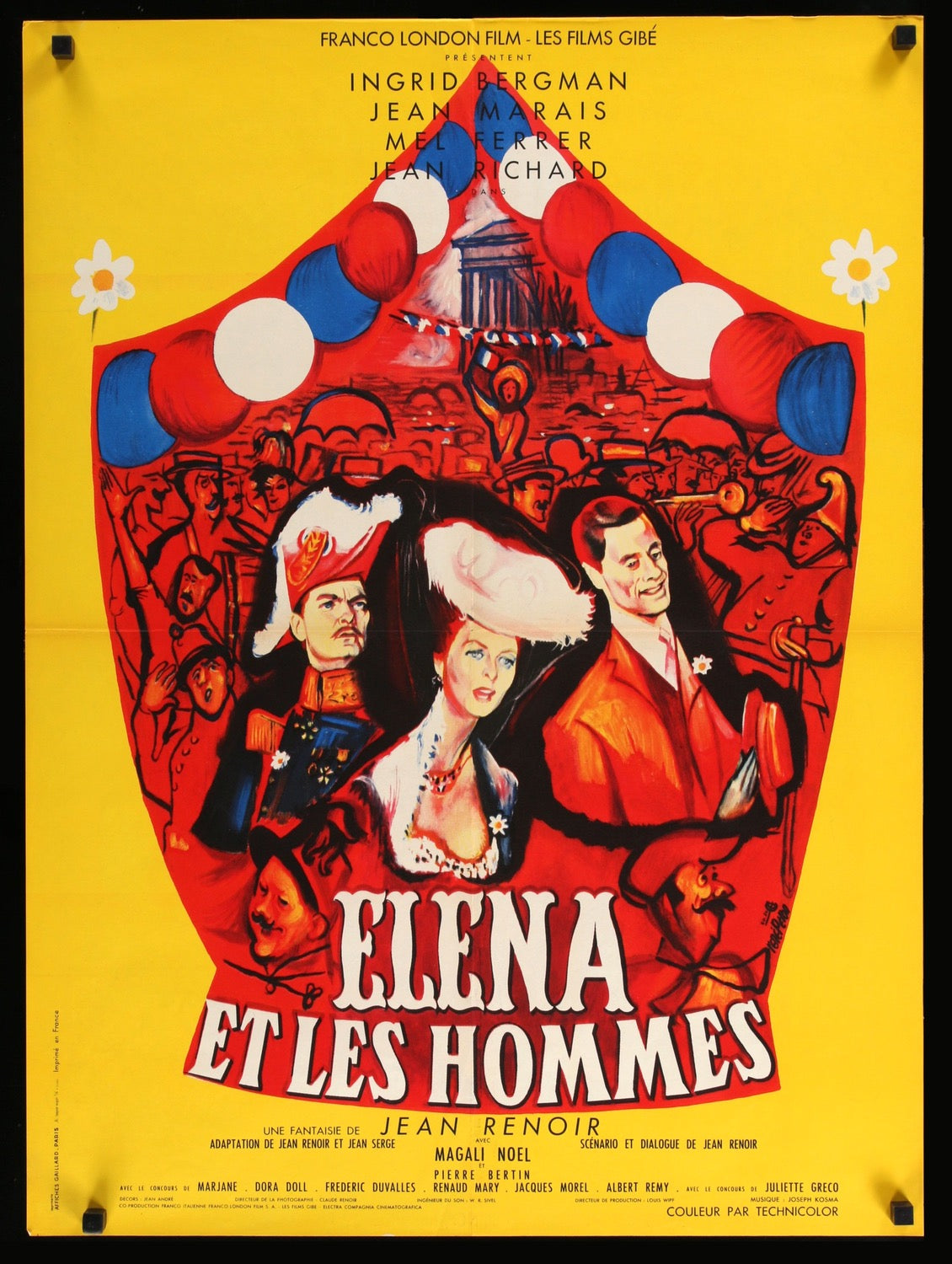 Elena and Her Men (1956) original movie poster for sale at Original Film Art - Vintage Movie Posters