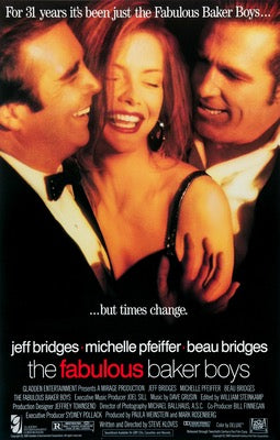 Fabulous Baker Boys (1989) original movie poster for sale at Original Film Art - Vintage Movie Posters