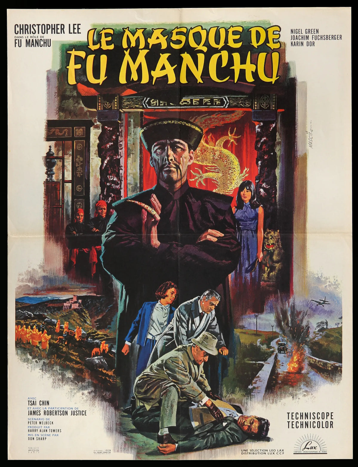 Face of Fu Manchu (1965) original movie poster for sale at Original Film Art