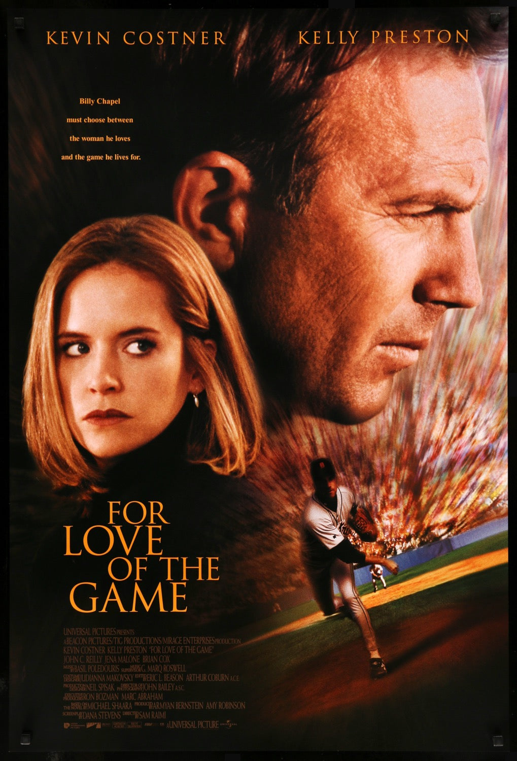 For Love of the Game (1999) original movie poster for sale at Original Film Art - Vintage Movie Posters