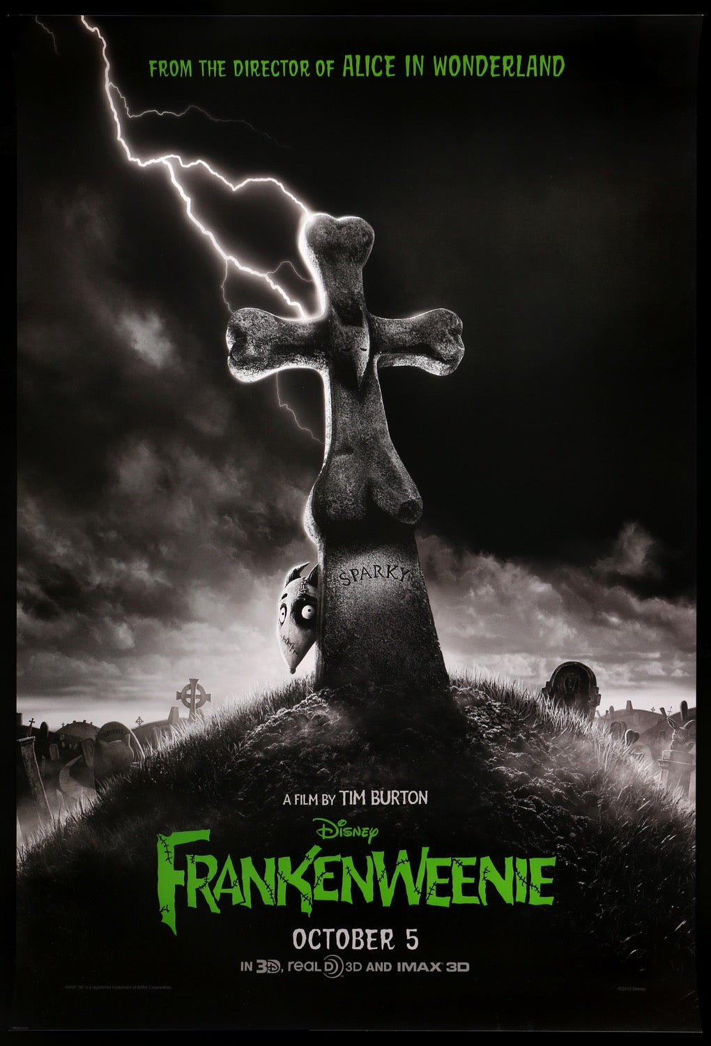 Frankenweenie (2012) original movie poster for sale at Original Film Art