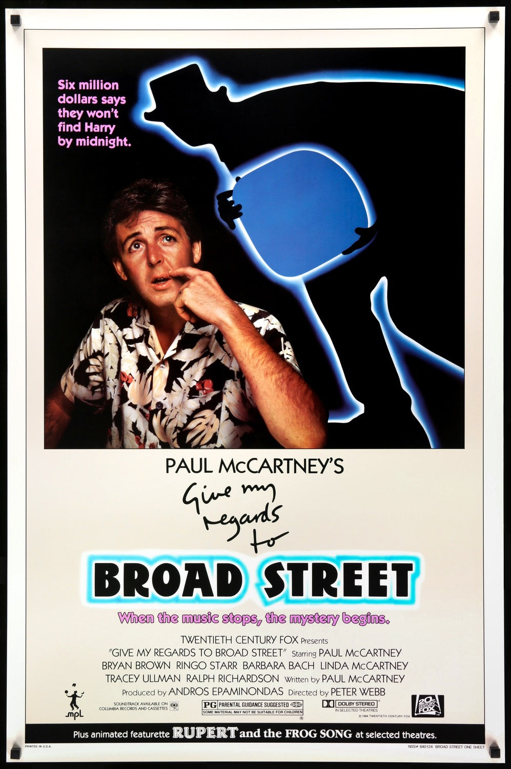 Give My Regards to Broad Street (1984) original movie poster for sale at Original Film Art - Vintage Movie Posters