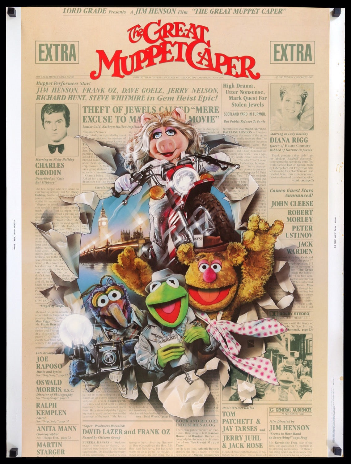 Great Muppet Caper (1981) original movie poster for sale at Original Film Art - Vintage Movie Posters