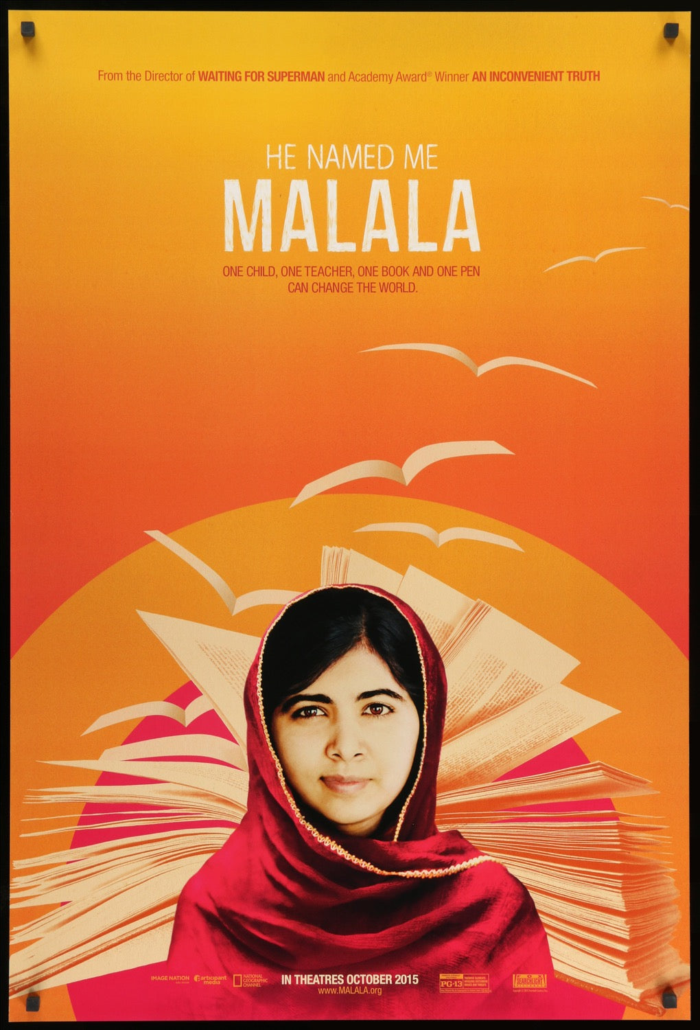 He Named Me Malala (2015) original movie poster for sale at Original Film Art - Vintage Movie Posters