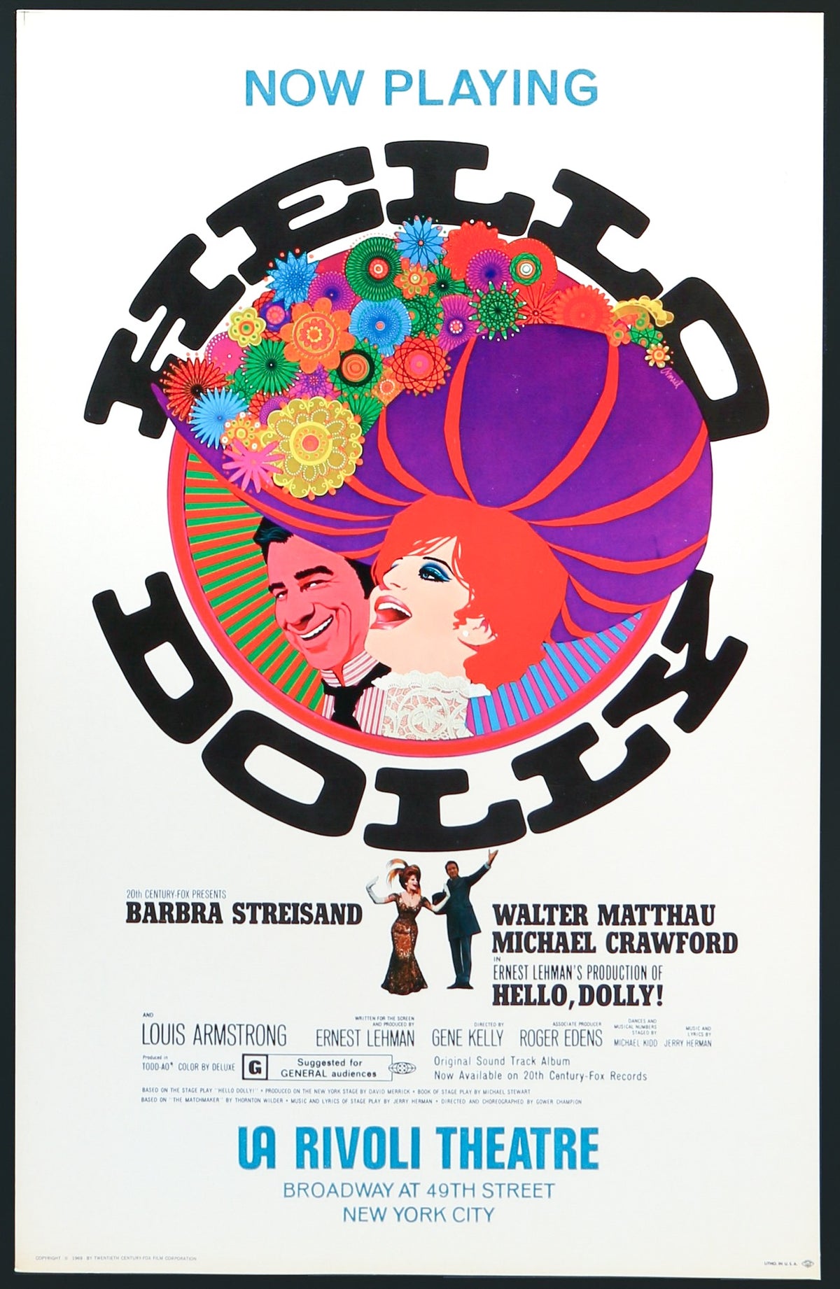 Hello, Dolly! (1969) original movie poster for sale at Original Film Art - Vintage Movie Posters