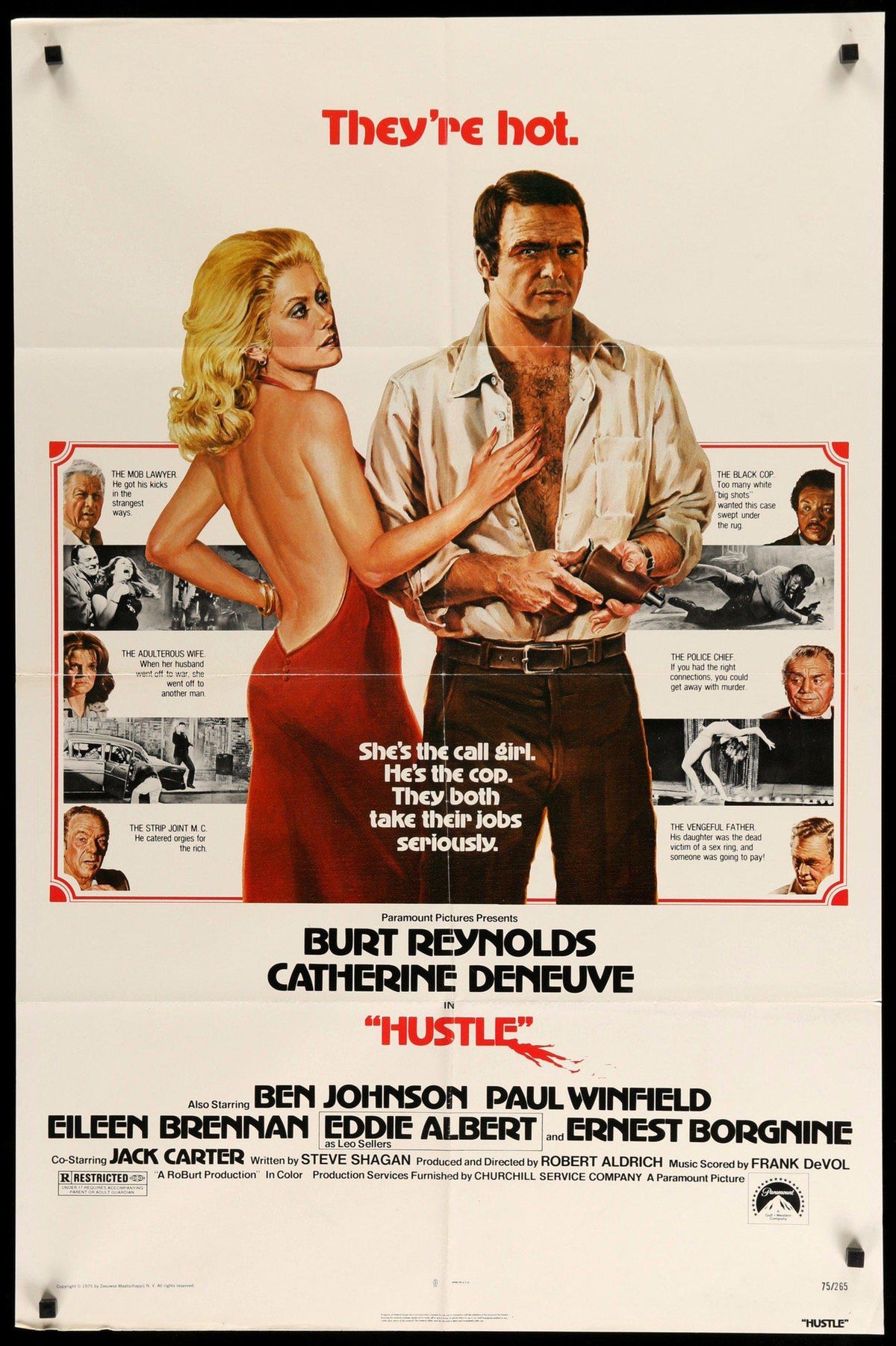 Hustle (1975) original movie poster for sale at Original Film Art