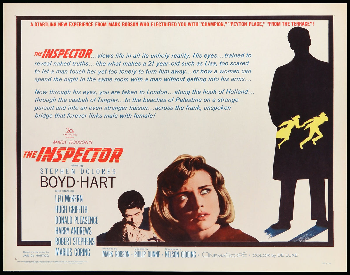 Inspector (1962) original movie poster for sale at Original Film Art - Vintage Movie Posters
