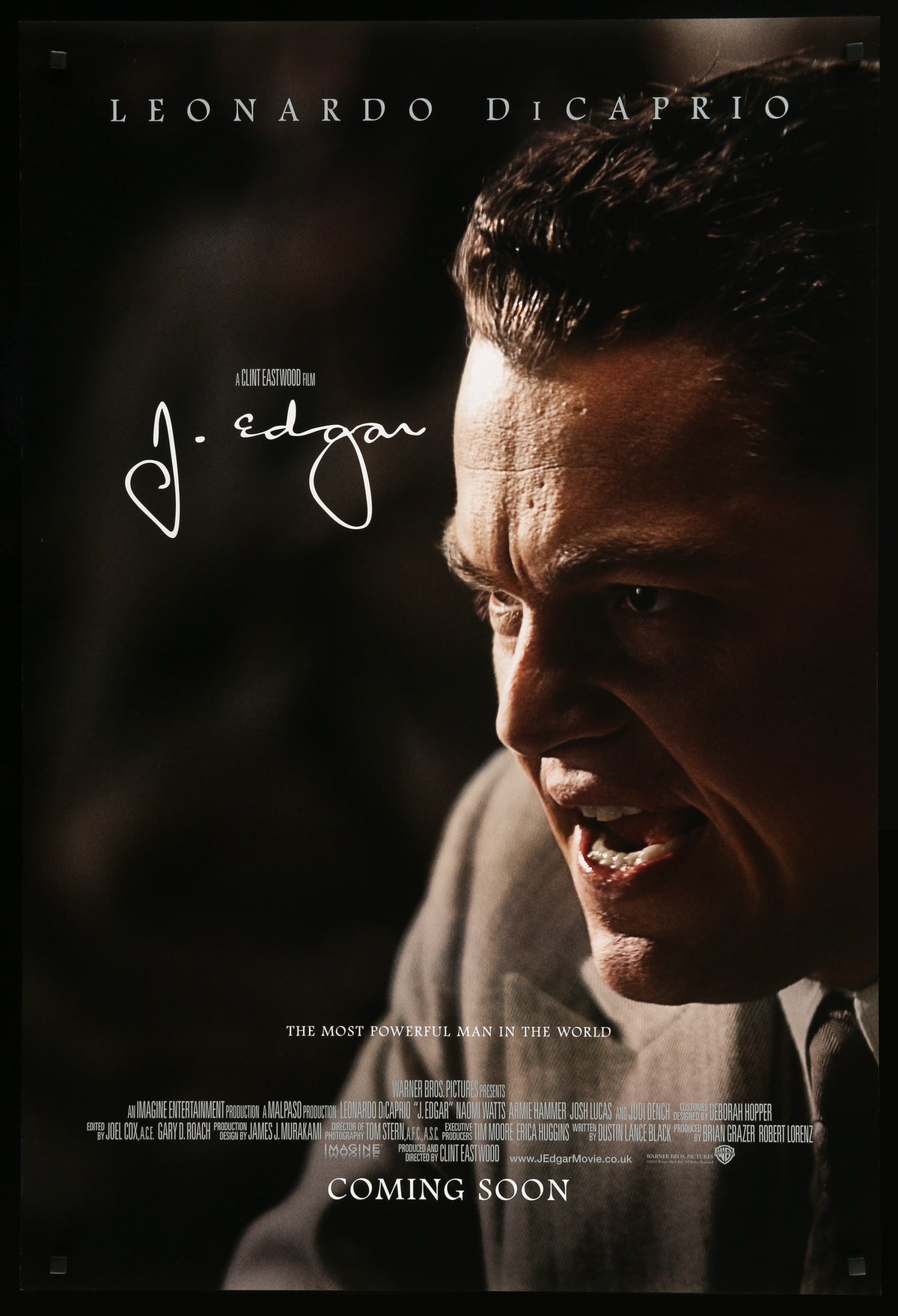 J. Edgar (2011) original movie poster for sale at Original Film Art - Vintage Movie Posters