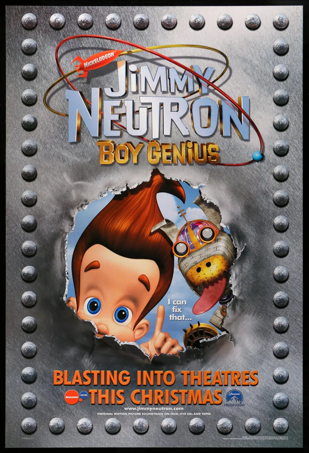 Jimmy Neutron: Boy Genius (2001) Original One-Sheet Movie