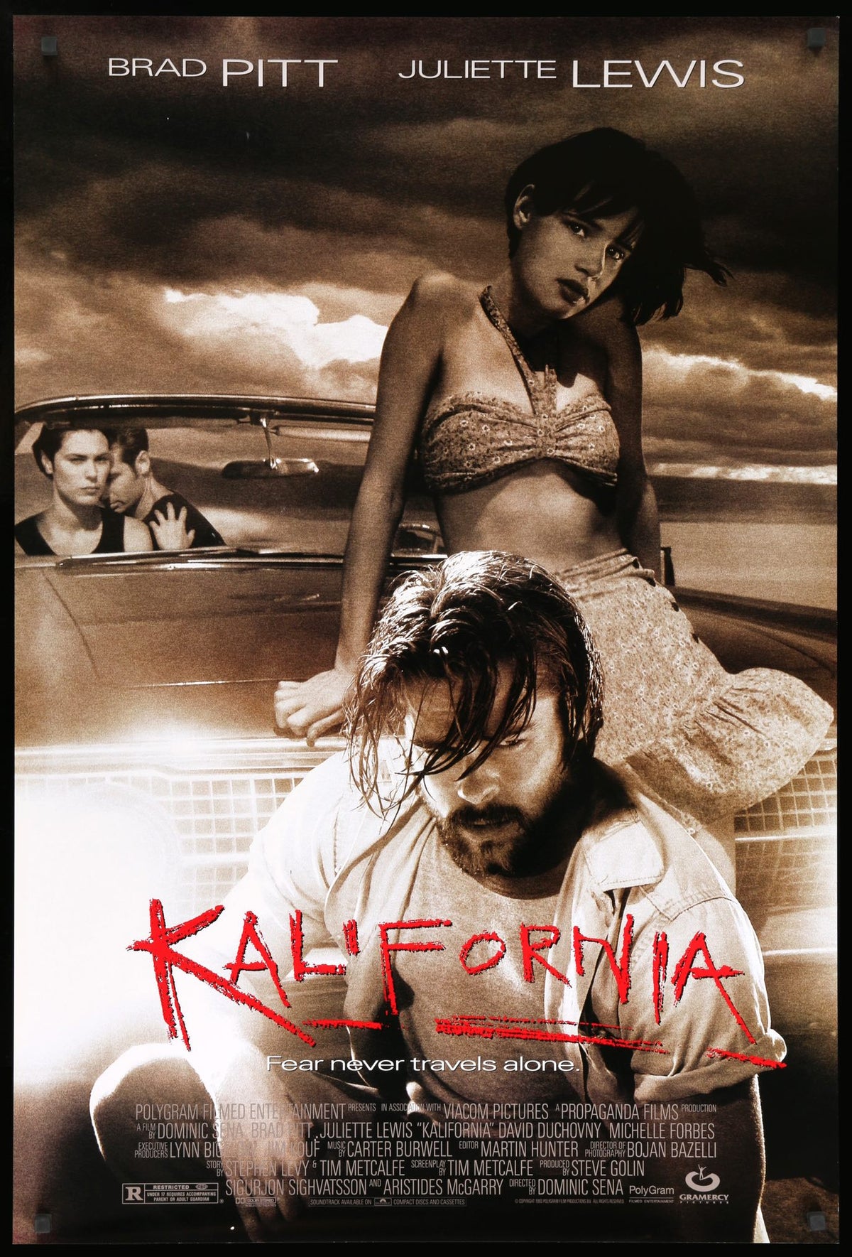 Kalifornia (1993) original movie poster for sale at Original Film Art - Vintage Movie Posters