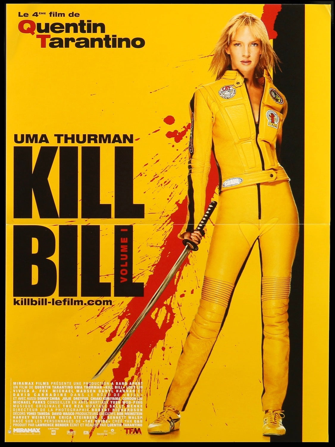 Kill Bill Vol. 1 2003 Original French Petite Movie Poster Original Film Art Vintage Movie Posters