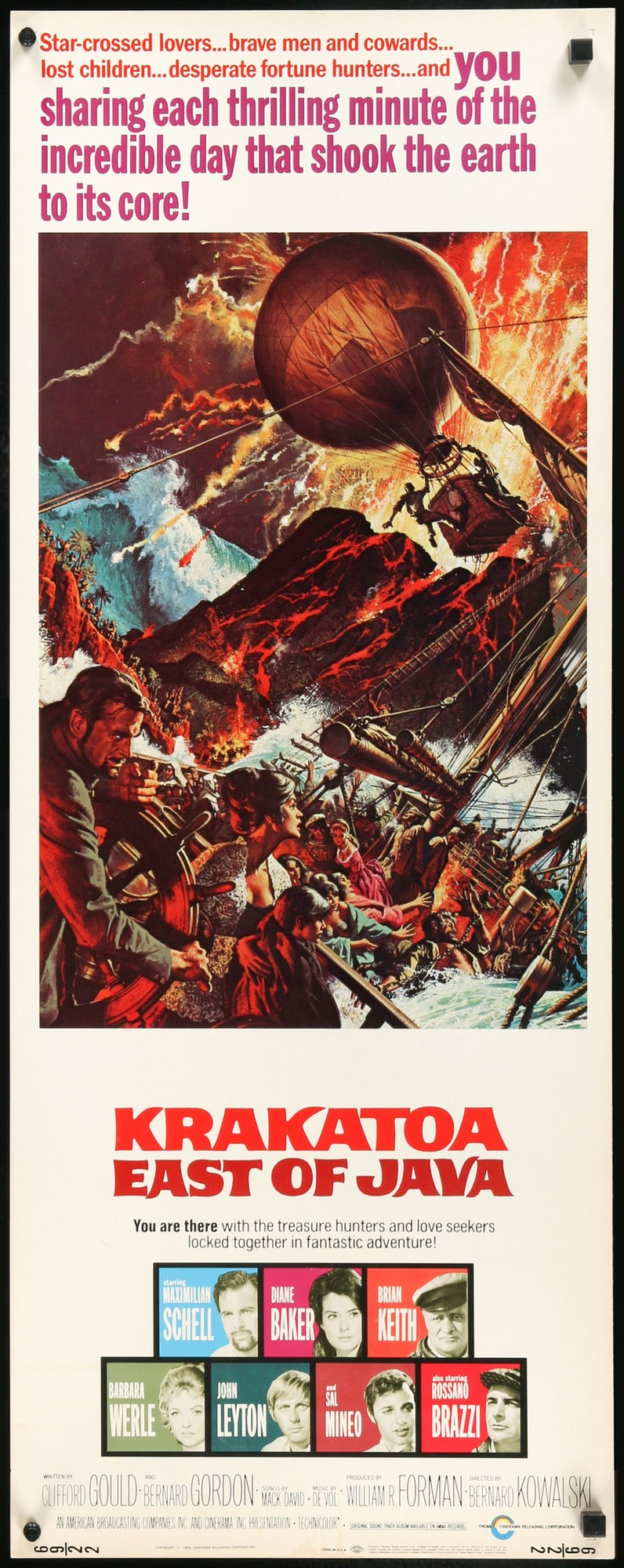 Krakatoa East of Java (1969) original movie poster for sale at Original Film Art