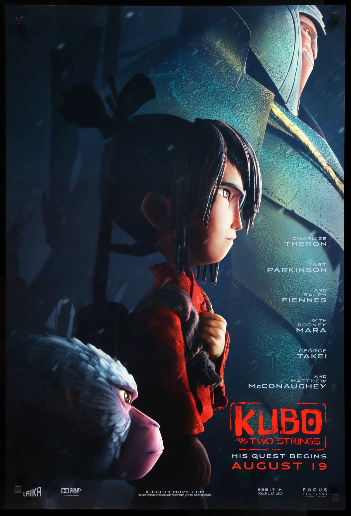 Kubo and the Two Strings (2016) original movie poster for sale at Original Film Art - Vintage Movie Posters