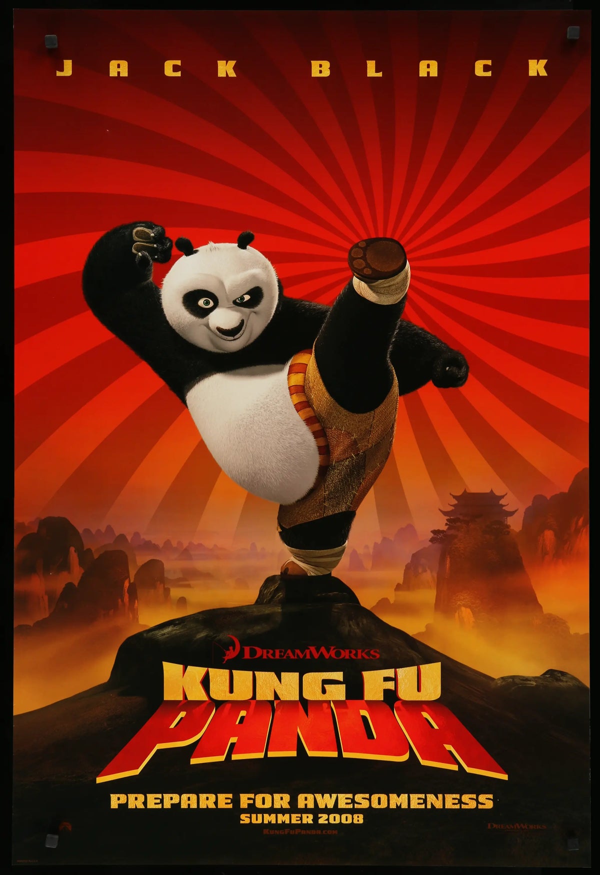 Kung Fu Panda (2008) original movie poster for sale at Original Film Art