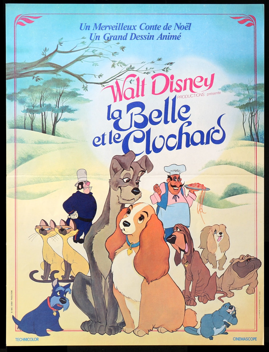 Lady and the Tramp (1955) original movie poster for sale at Original Film Art - Vintage Movie Posters